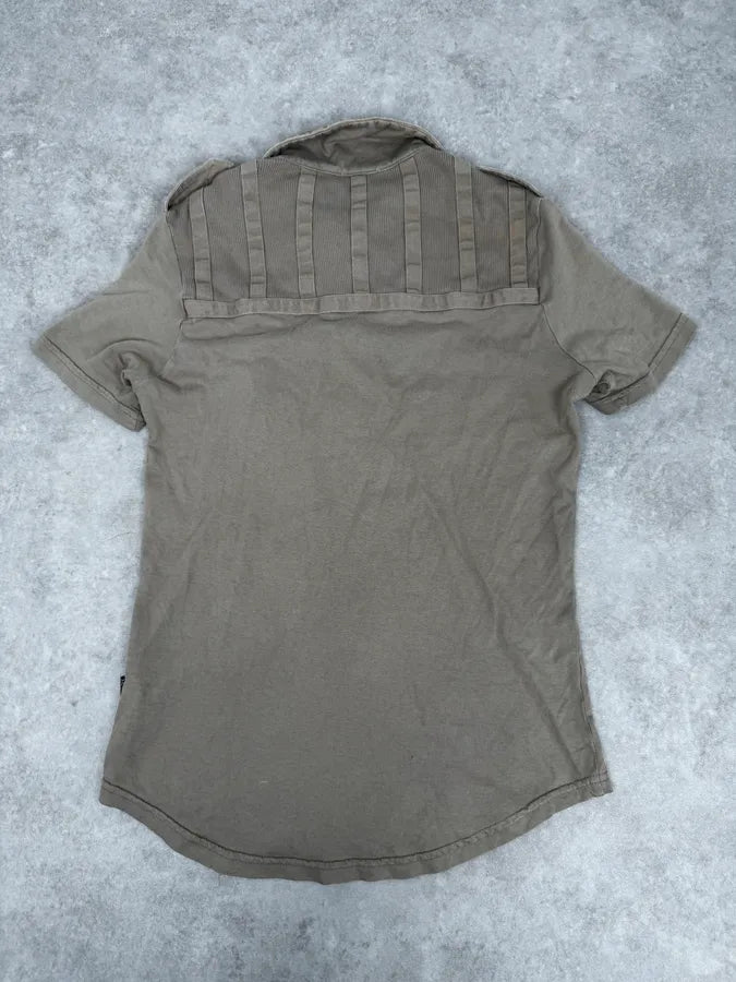 AW2005 Cavalli Beige Cargo Polo Shirt lxdbZKr 3