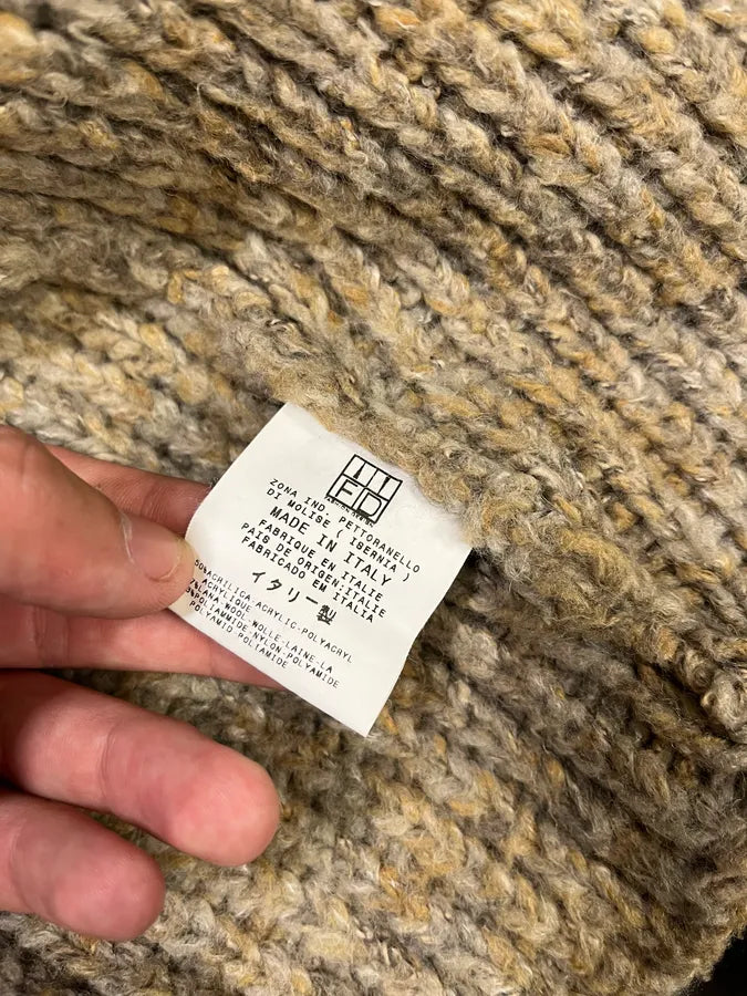 AW2005 Cavalli Beige Wool Zip-up Sweater YggNhjt 9