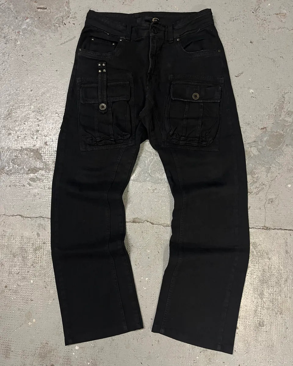 AW2005 Cavalli Black Cargo Pants (S) JwNakMN 0