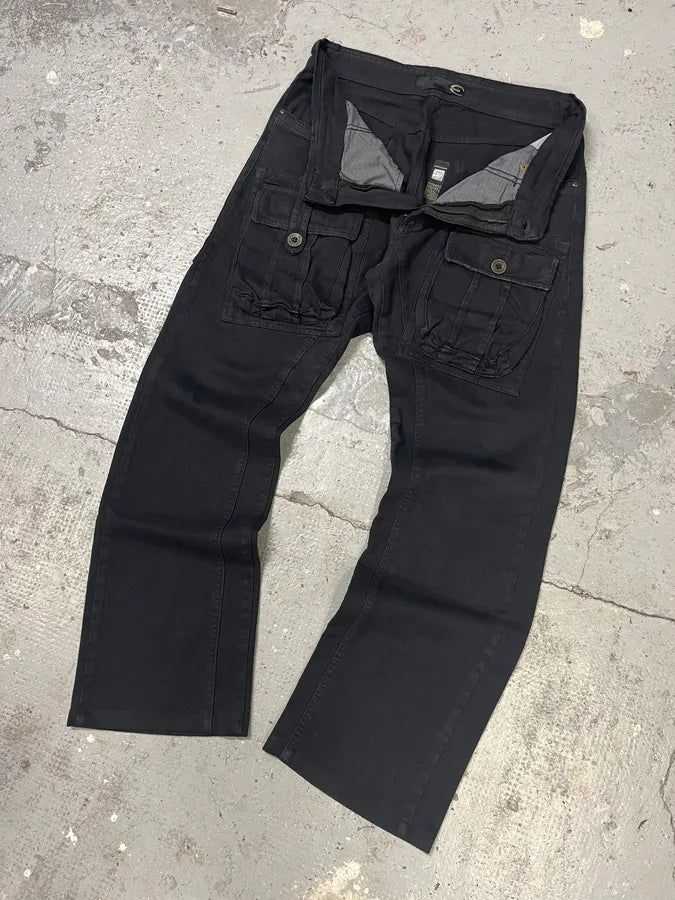 AW2005 Cavalli Black Cargo Pants (S) JwNakMN 5