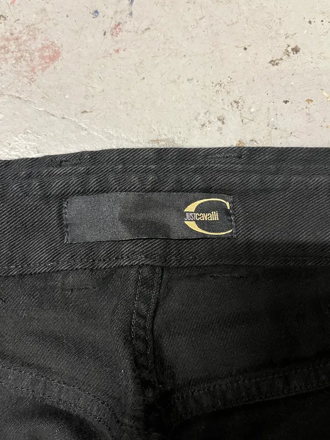 AW2005 Cavalli Black Cargo Pants (S) JwNakMN 9