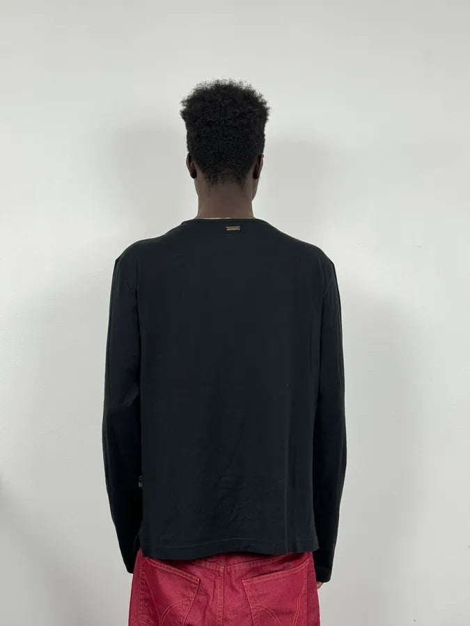 AW2005 Cavalli Black Tunisian Henley vNttGcK 2