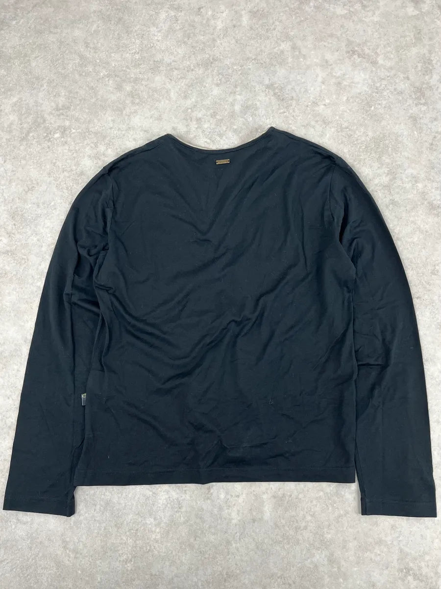 AW2005 Cavalli Black Tunisian Henley vNttGcK 4