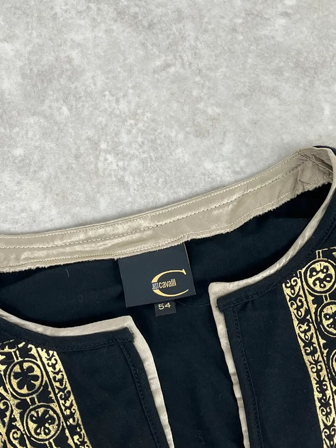AW2005 Cavalli Black Tunisian Henley vNttGcK 7
