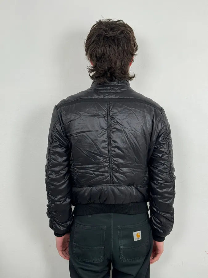 AW2005 Cavalli Black Utility Cargo British Puffer Jacket BqXtppl 2