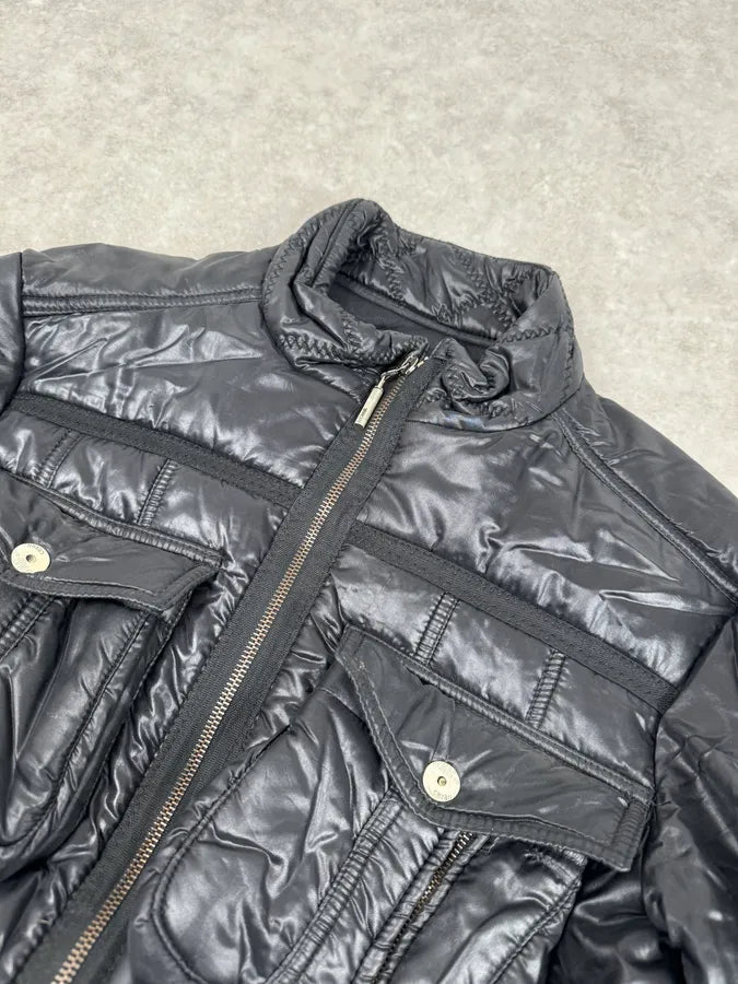 AW2005 Cavalli Black Utility Cargo British Puffer Jacket BqXtppl 4