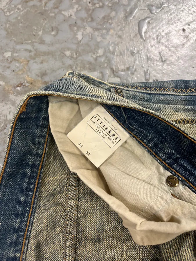 AW2005 Cavalli Blue Distressed Denim Jeans PQqNElX 10
