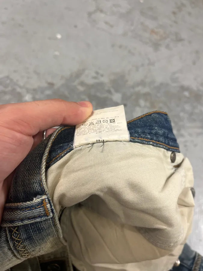 AW2005 Cavalli Blue Distressed Denim Jeans PQqNElX 11
