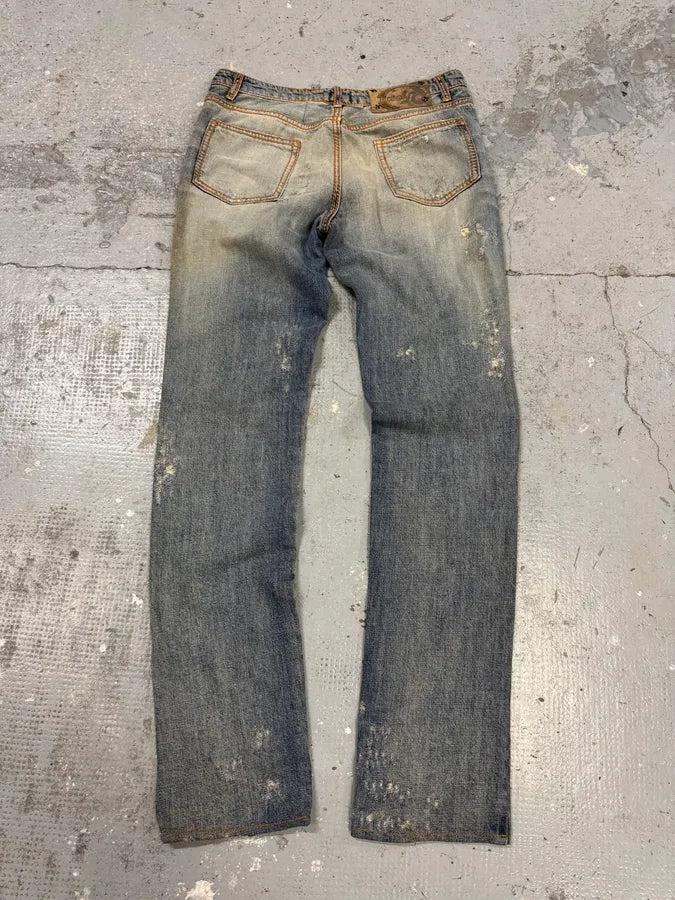AW2005 Cavalli Blue Royal Denim Jeans (S) UoahjMn 6