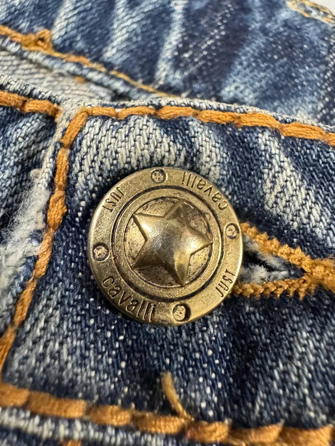 AW2005 Cavalli Blue Royal Denim Jeans (S) UoahjMn 7