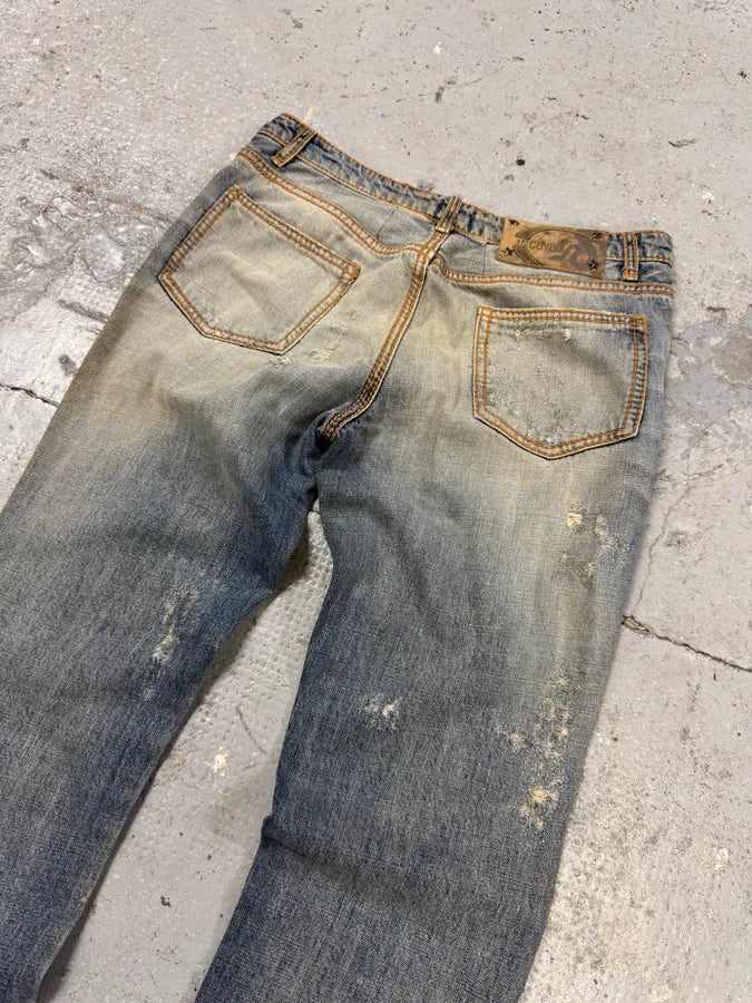 AW2005 Cavalli Blue Royal Denim Jeans (S) UoahjMn 8