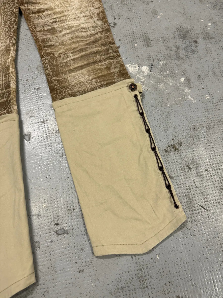 AW2005 Cavalli Brown & Beige Cowboy Presley Pants DXoyomn 10