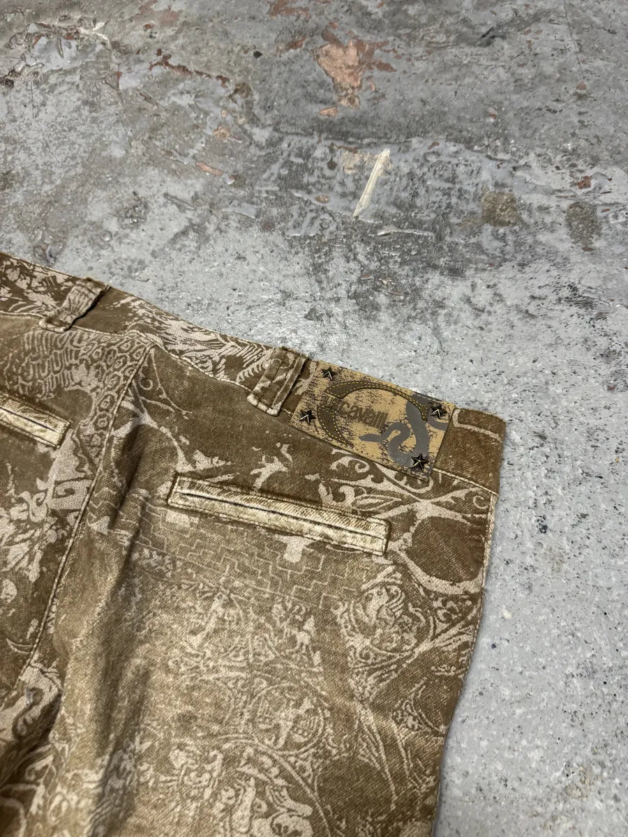 AW2005 Cavalli Brown & Beige Cowboy Presley Pants DXoyomn 8