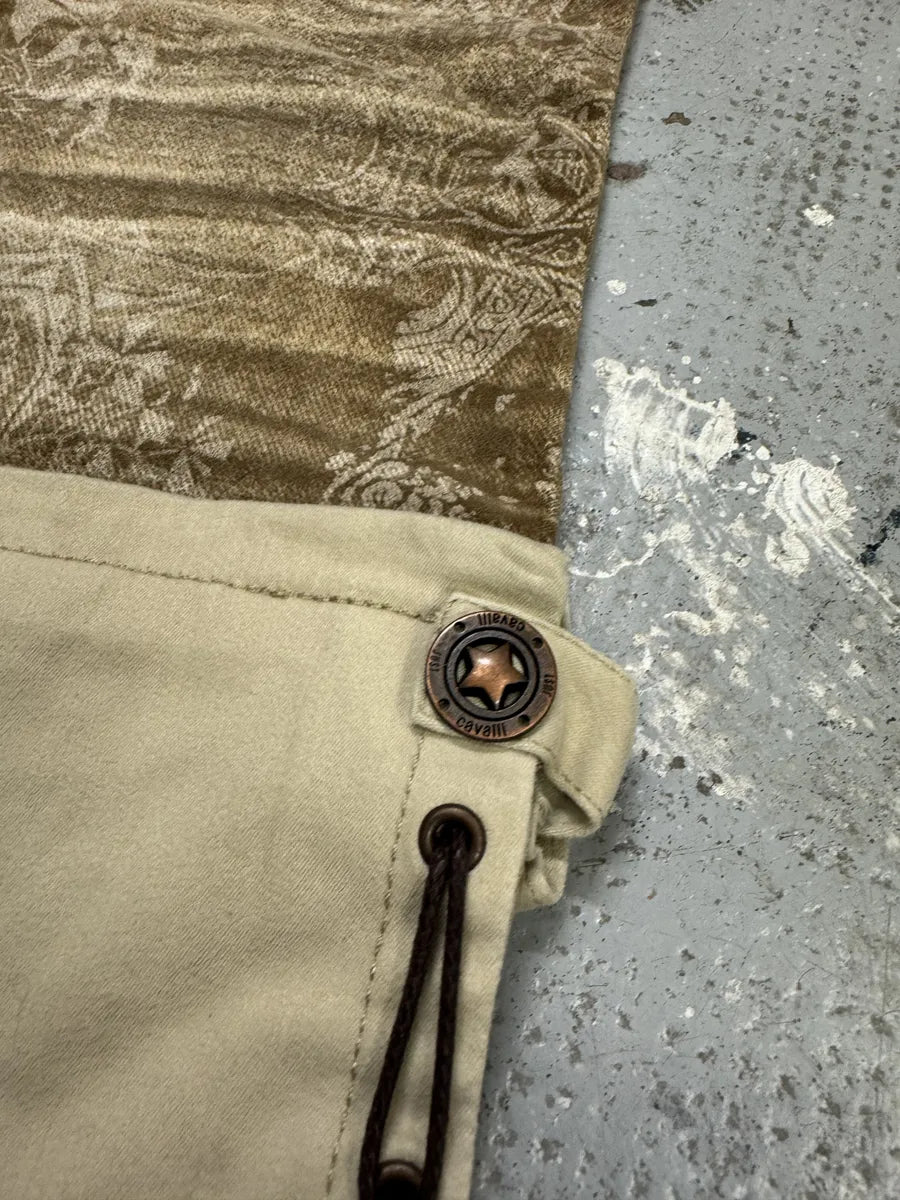 AW2005 Cavalli Brown & Beige Cowboy Presley Pants DXoyomn 9