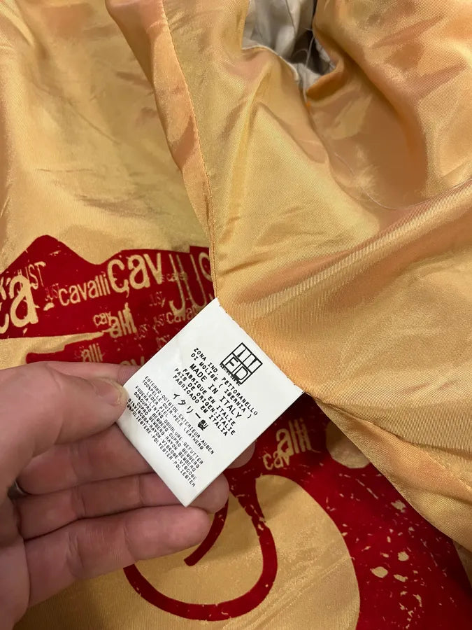 AW2005 Cavalli Brown Eroded Leather Jacket MtWohOm 12