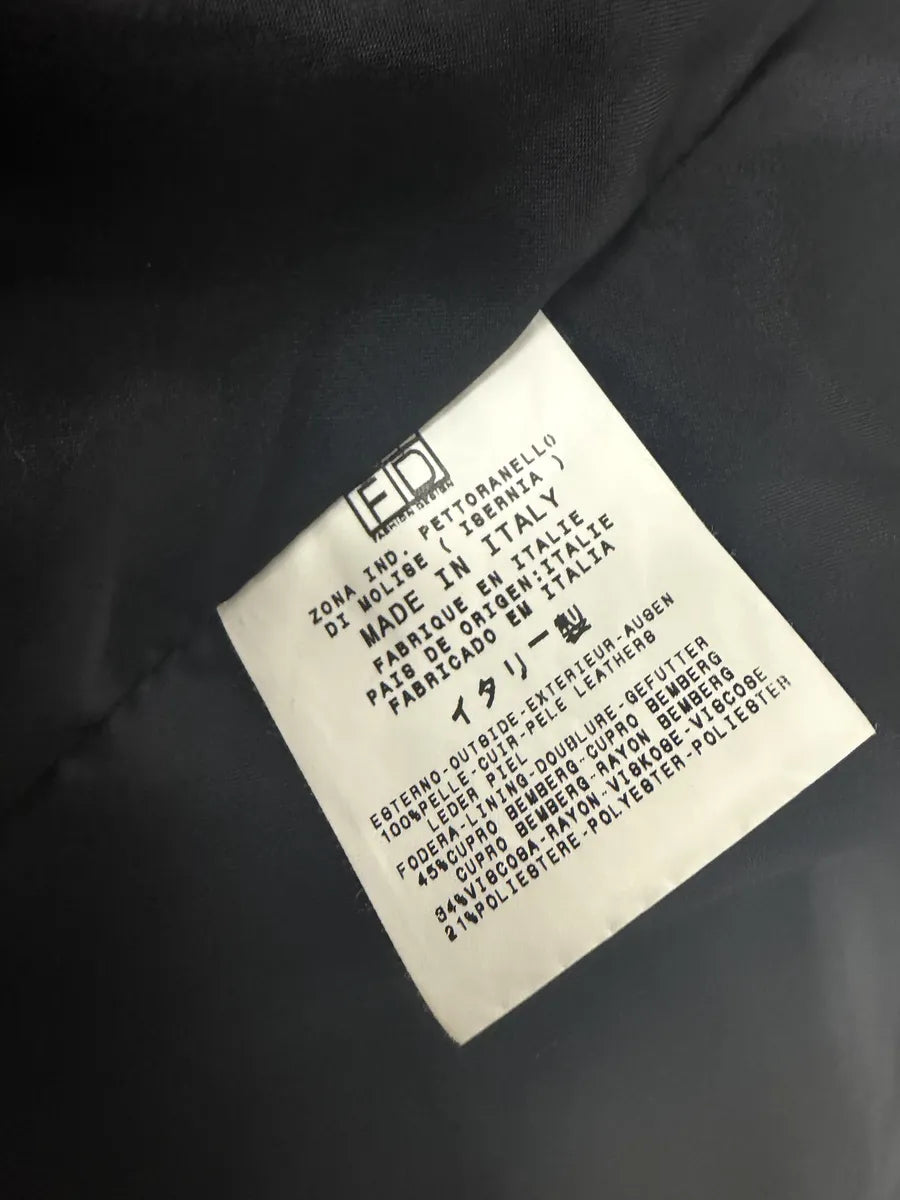 AW2005 Cavalli Brown Fur Raw Faded Leather Jacket evmrRbD 11