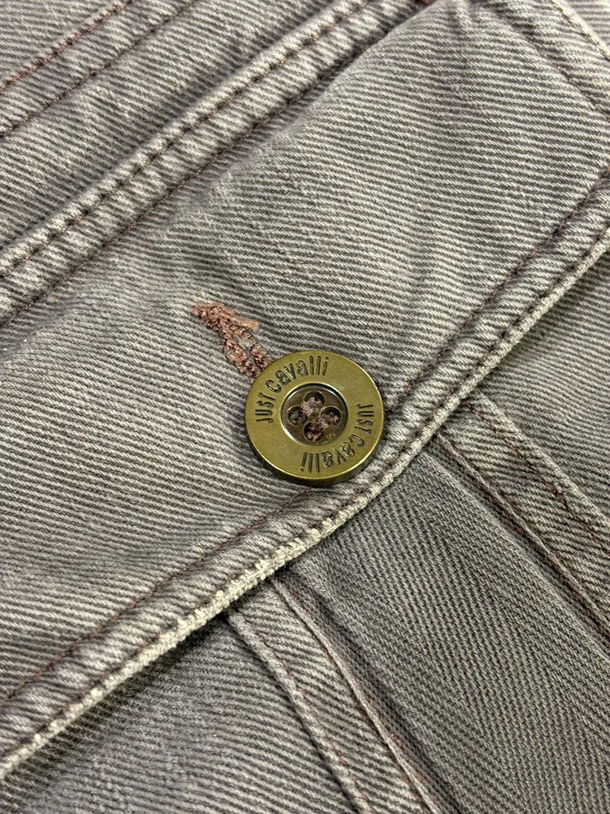 AW2005 Cavalli Brown Multi Pockets Cargo Pants kcuMfly 8