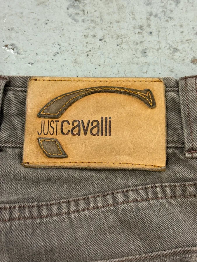 AW2005 Cavalli Brown Multi Pockets Cargo Pants kcuMfly 9