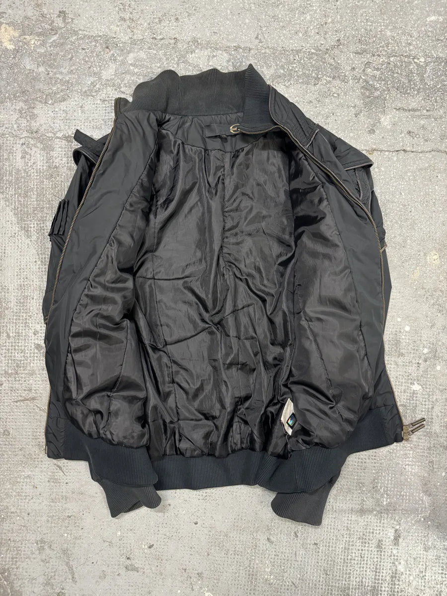 AW2005 Cavalli Cargo Gun Black Utility Bomber Jacket – Dolce Vita Hub