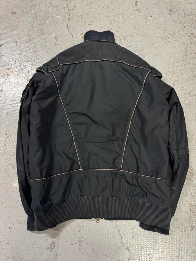 AW2005 Cavalli Cargo Gun Black Utility Bomber Jacket (M/L) 5