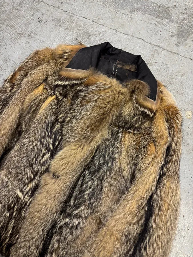AW2005 Cavalli Fox Fur Asymmetrical Leather Jacket dcGbkJT 11