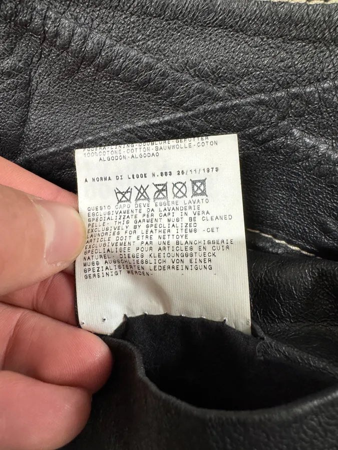 AW2005 Cavalli Fox Fur Asymmetrical Leather Jacket dcGbkJT 12