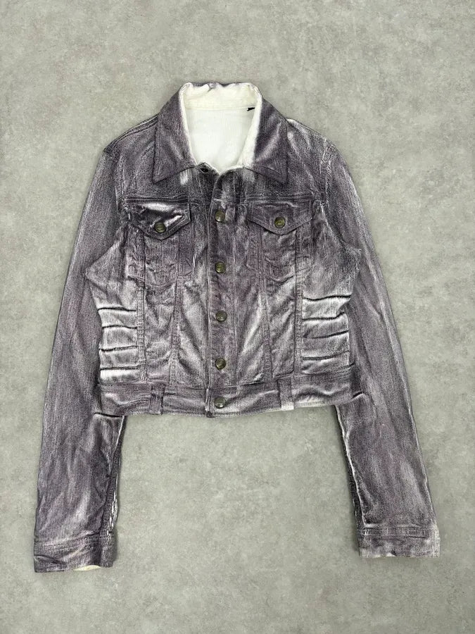 AW2005 Cavalli Grey Corduroy Jacket otkKuoG 2
