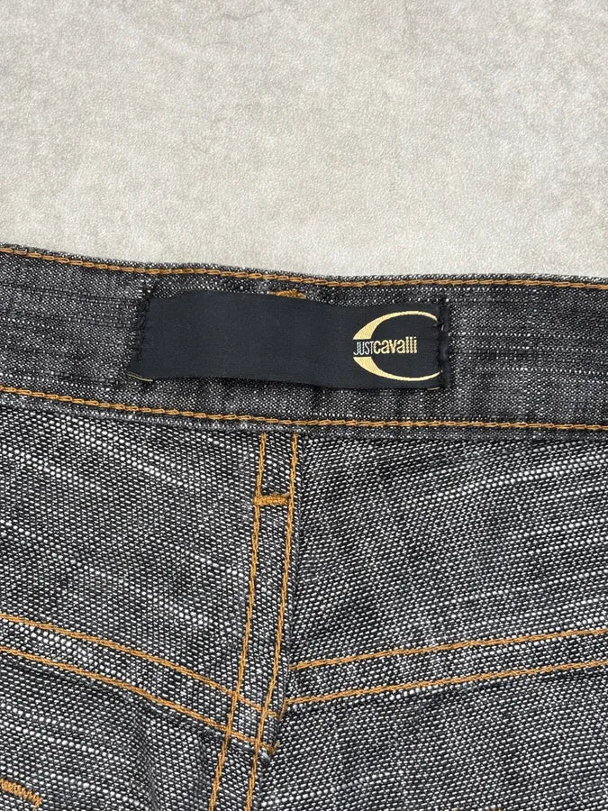 AW2005 Cavalli Grey Distressed Denim Jeans  aspuWLu 10