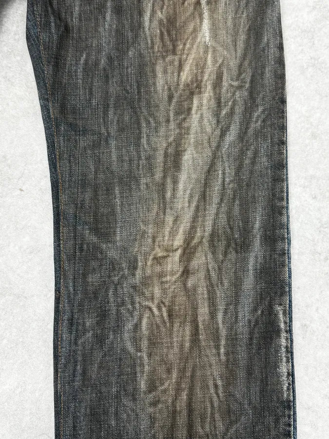 AW2005 Cavalli Grey Faded Washed Denim Jeans QDZWFSa 8