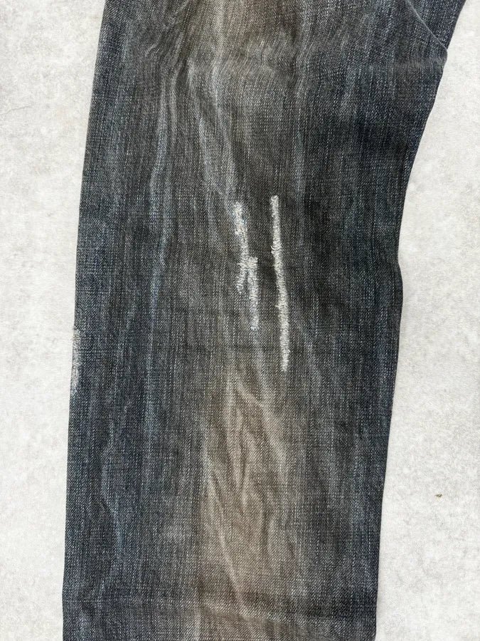AW2005 Cavalli Grey Faded Washed Denim Jeans QDZWFSa 9
