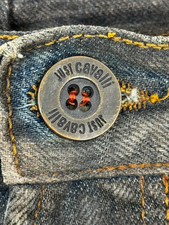 AW2005 Cavalli Grey Faded Washed Denim Jeans QDZWFSa 10