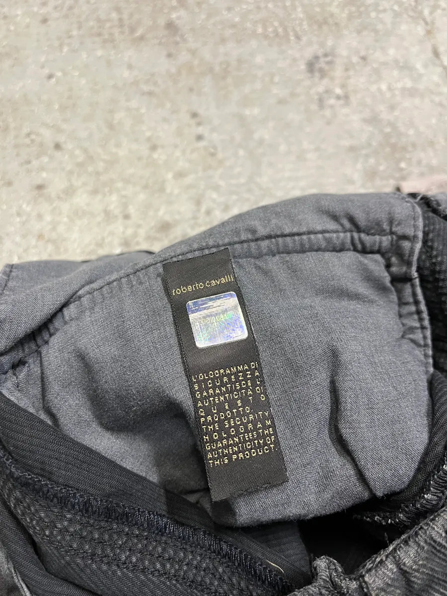 AW2005 Cavalli Grey Obscure Multi Pockets Cargo Pants (XS) 7