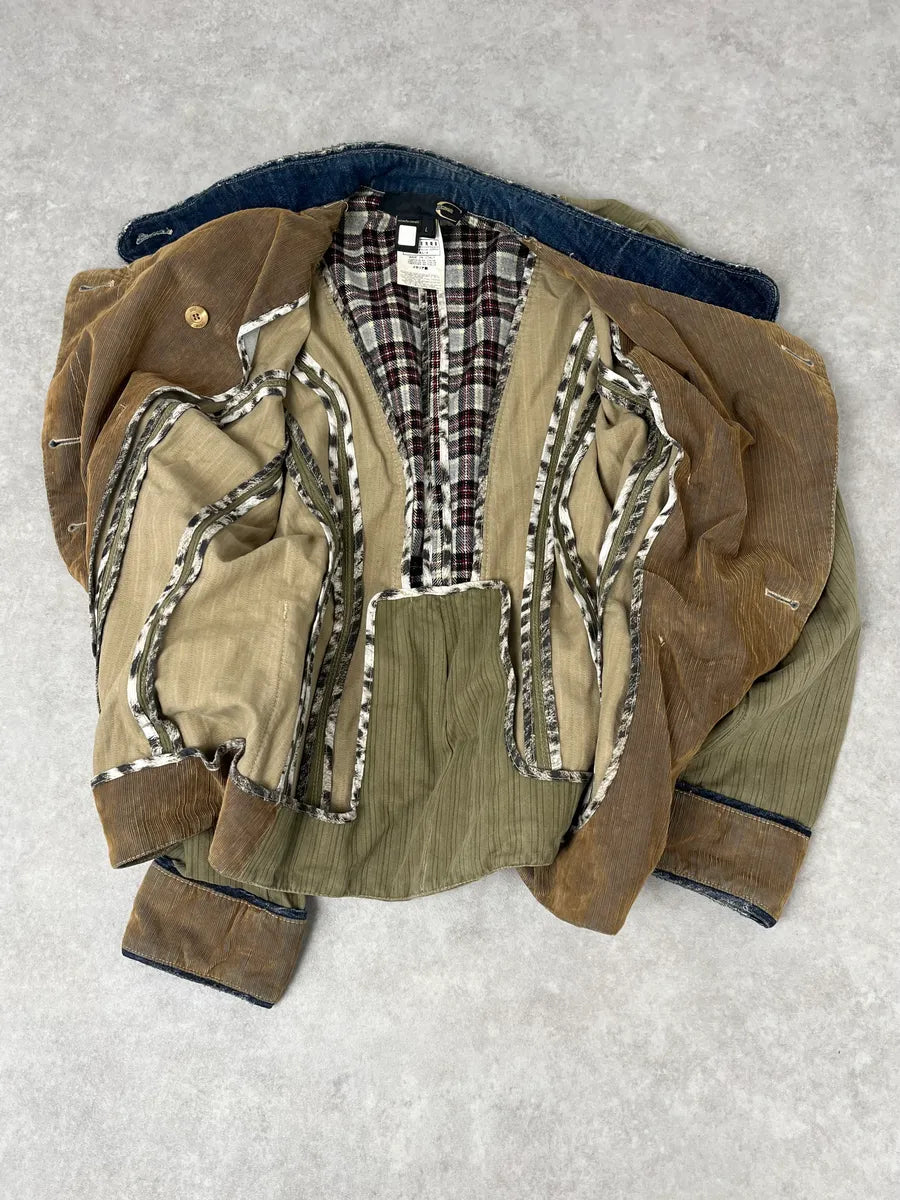 AW2005 Cavalli Khaki Officer Buttoned Jacket qoiMccK 8