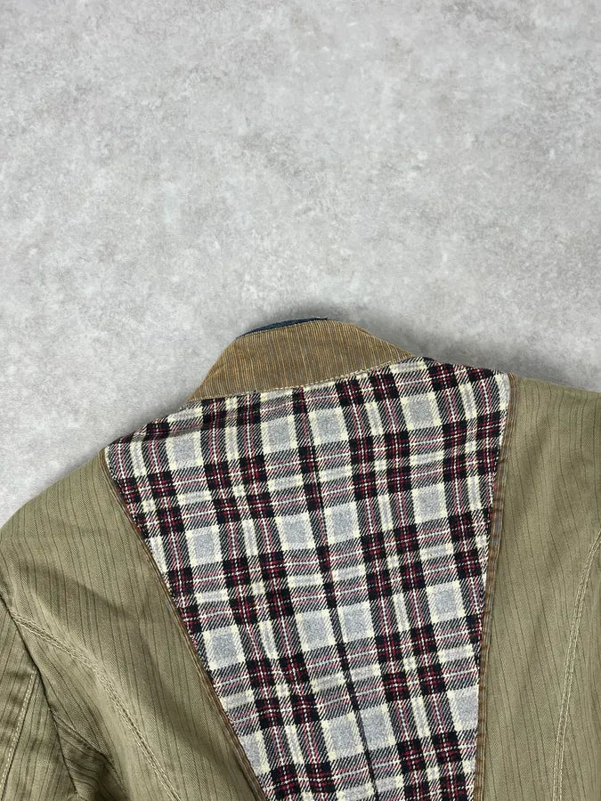 AW2005 Cavalli Khaki Officer Buttoned Jacket qoiMccK 7