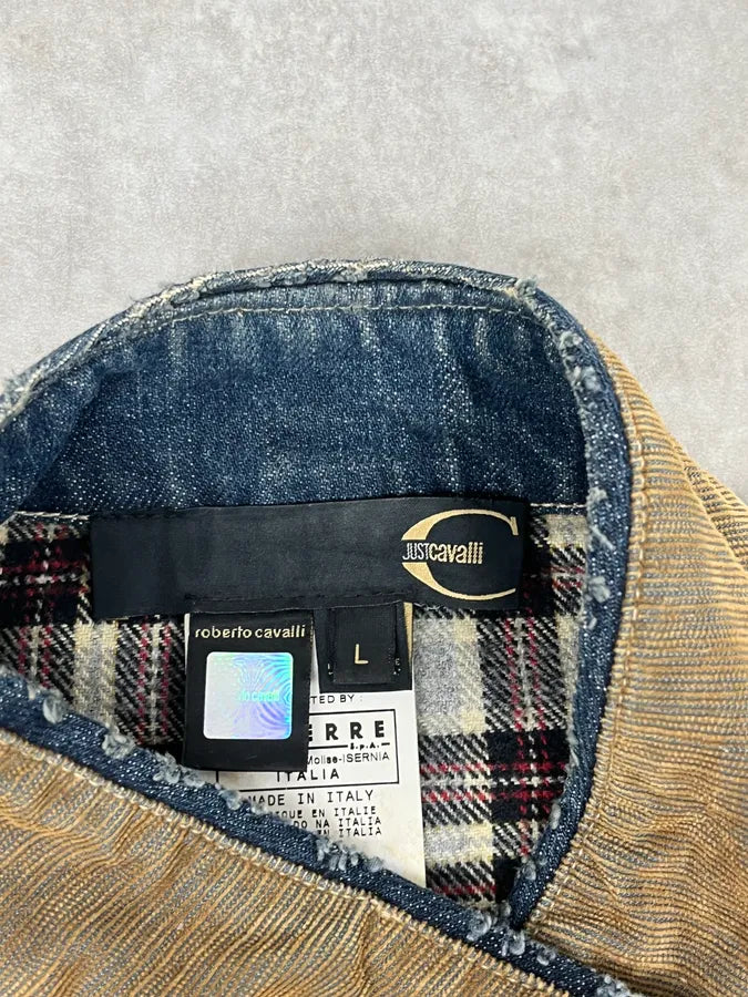 AW2005 Cavalli Khaki Officer Buttoned Jacket qoiMccK 10