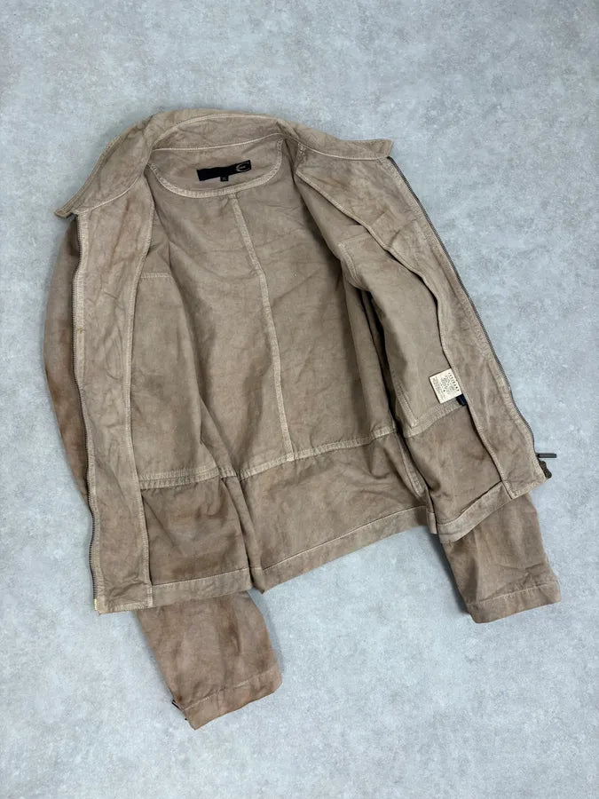 AW2005 Cavalli Light Beige Eroded Multi Zip Jacket uTbNVkJ 6