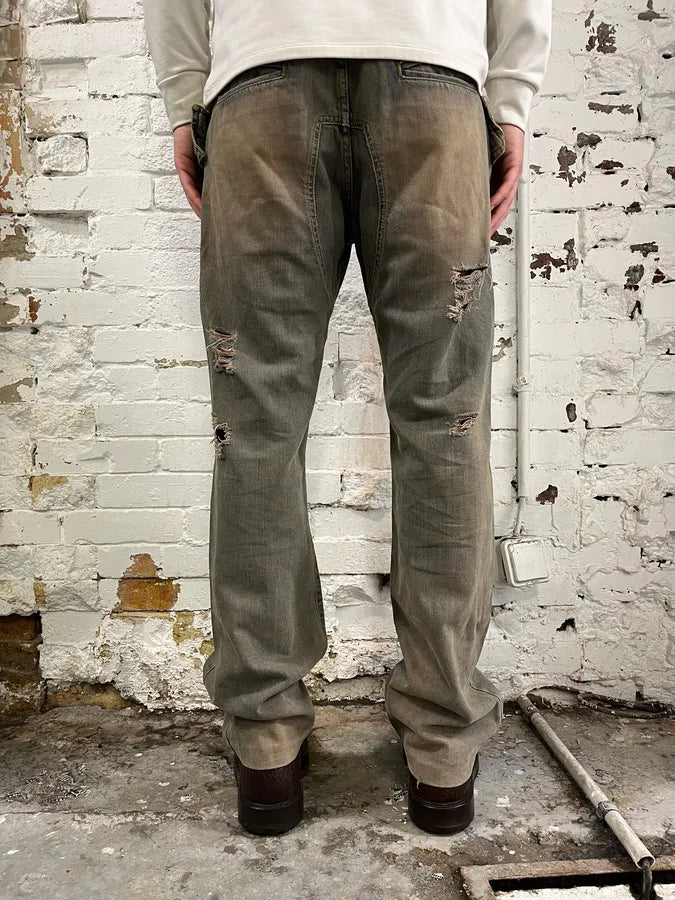 AW2005 Cavalli Orange Faded Blue Denim Jeans viqzplx 3