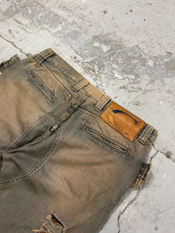AW2005 Cavalli Orange Faded Blue Denim Jeans viqzplx 9