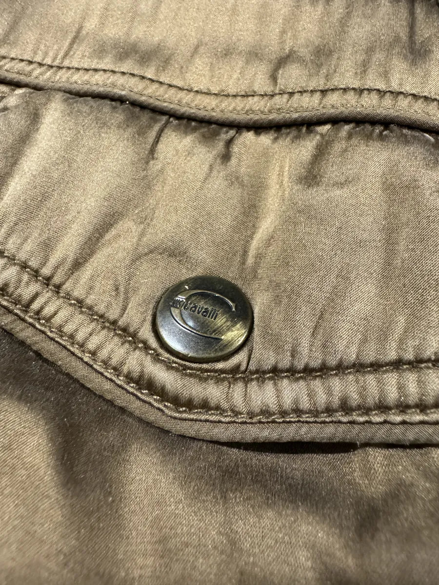 AW2005 Cavalli Silk Bondage Soldier Cargo Gun Bomber Jacket (S) FybgytP 9