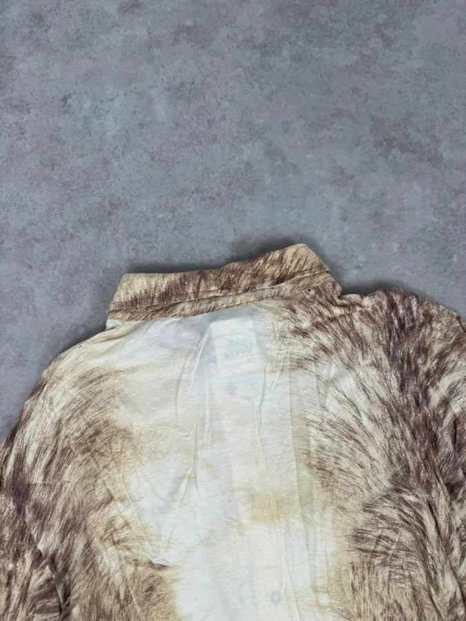 AW2005 Cavalli White & Fur Effect Shirt LHEIGte 6