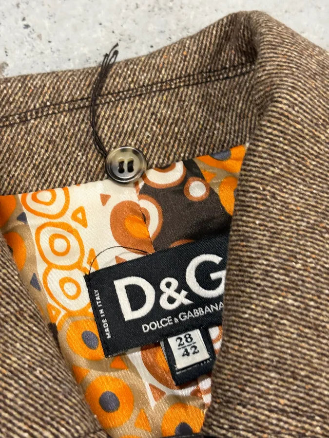 AW2005 Dolce & Gabbana Beige Mixed Media Leopard Fur Coat ZAXcMHu 5