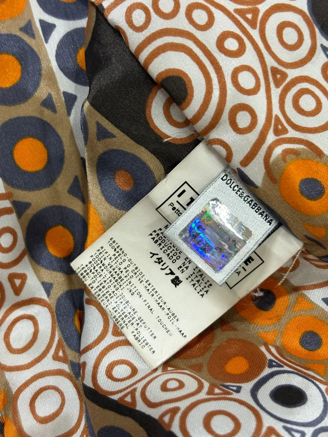 AW2005 Dolce & Gabbana Beige Mixed Media Leopard Fur Coat ZAXcMHu 8