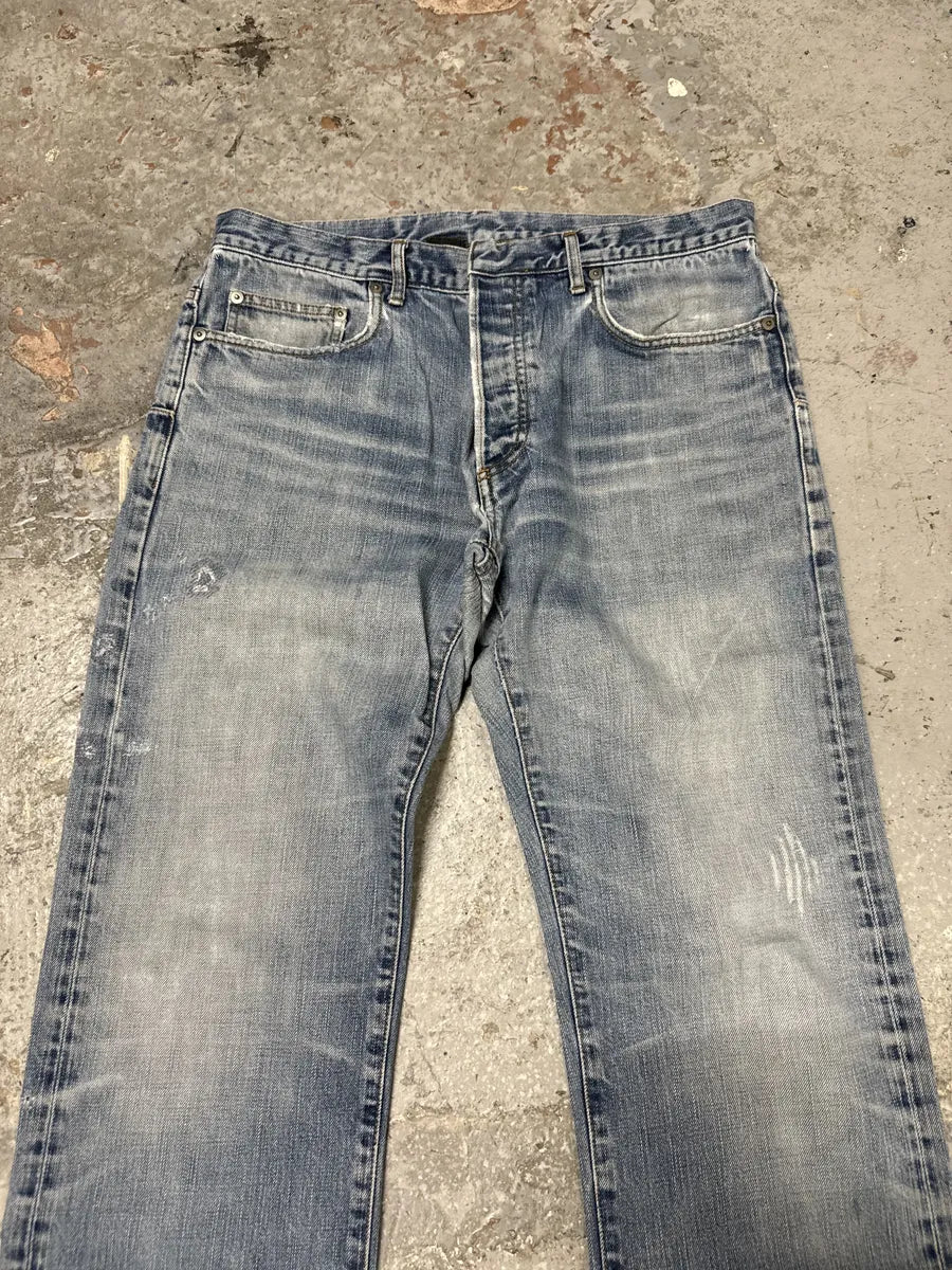 AW2005 Dior by Hedi Slimane Blue Denim Jeans (M) wItvXSi 12
