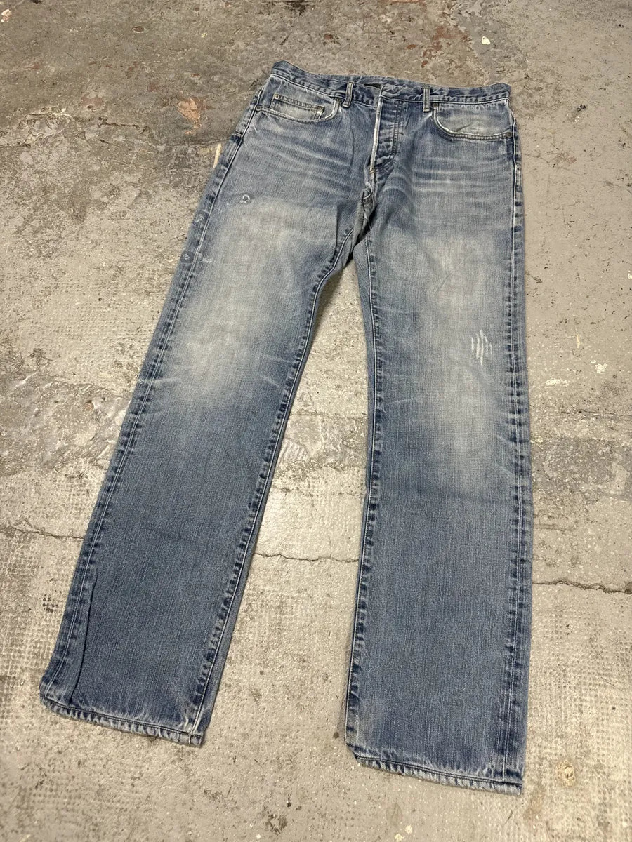 AW2005 Dior by Hedi Slimane Blue Denim Jeans (M) wItvXSi 4