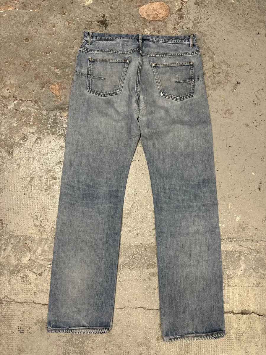 AW2005 Dior by Hedi Slimane Blue Denim Jeans (M) wItvXSi 5