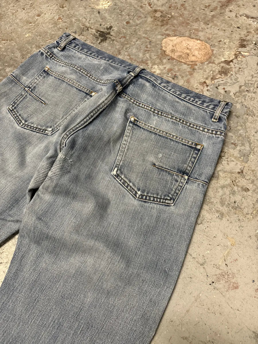 AW2005 Dior by Hedi Slimane Blue Denim Jeans (M) wItvXSi 6