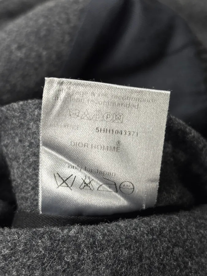 AW2005 Dior In the Morning Grey Wool Teddy Jacket By Hedi Slimane  rfcRCku 12