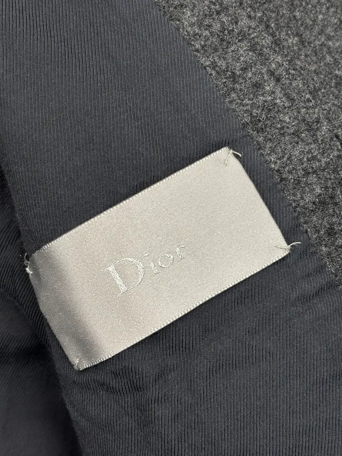 AW2005 Dior In the Morning Grey Wool Teddy Jacket By Hedi Slimane  rfcRCku 10