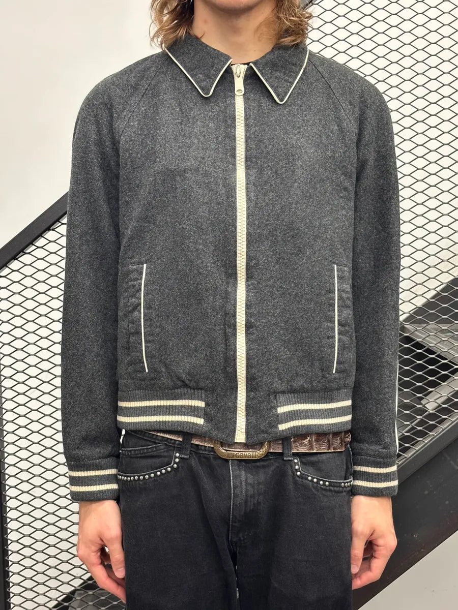 AW2005 Dior In the Morning Grey Wool Teddy Jacket By Hedi Slimane  rfcRCku 1