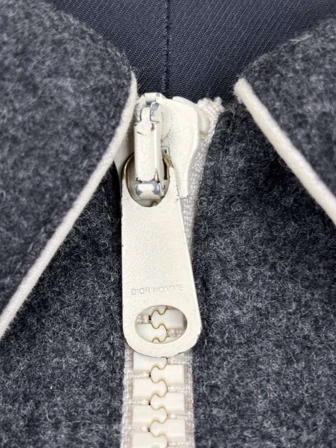 AW2005 Dior In the Morning Grey Wool Teddy Jacket By Hedi Slimane  rfcRCku 8